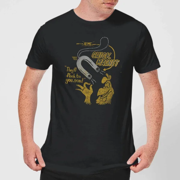 Looney Tunes ACME Chick Magnet Men's T-Shirt - Black