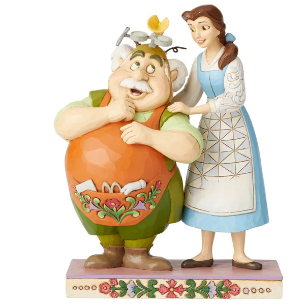 Disney tradities toegewijde dochter (Belle en Maurice beeldje) 23cm