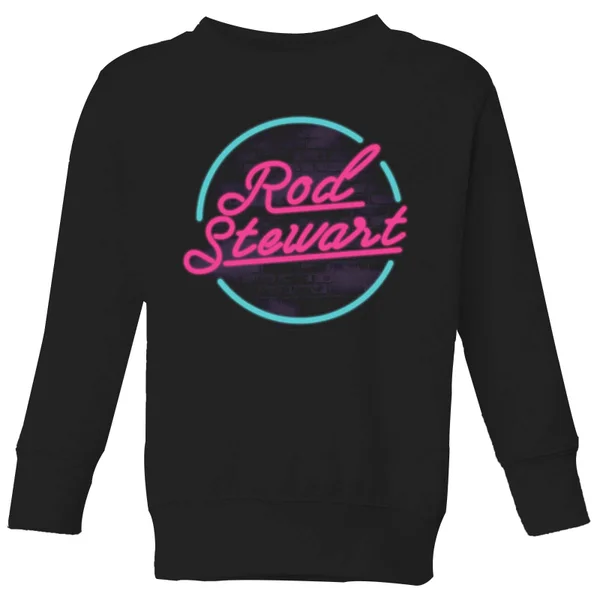 Rod Stewart Neon Kids' Sweatshirt - Black