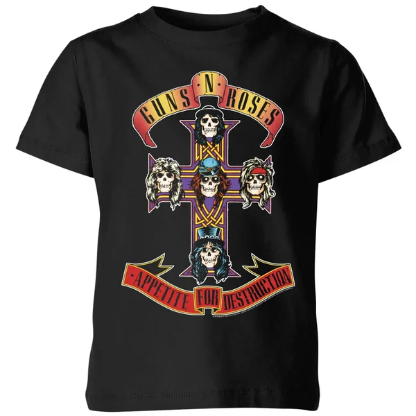 Guns N Roses Appetite For Destruction Kids' T-Shirt - Black
