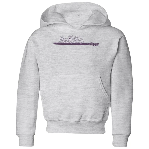 Scooby Doo Those Meddling Kids Retro Kids' Hoodie - Grey
