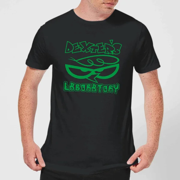 Dexters Lab Logo Men's T-Shirt - Black