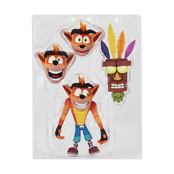 NECA Crash Bandicoot - 7" Scale Action Figure- Ultra Deluxe Crash