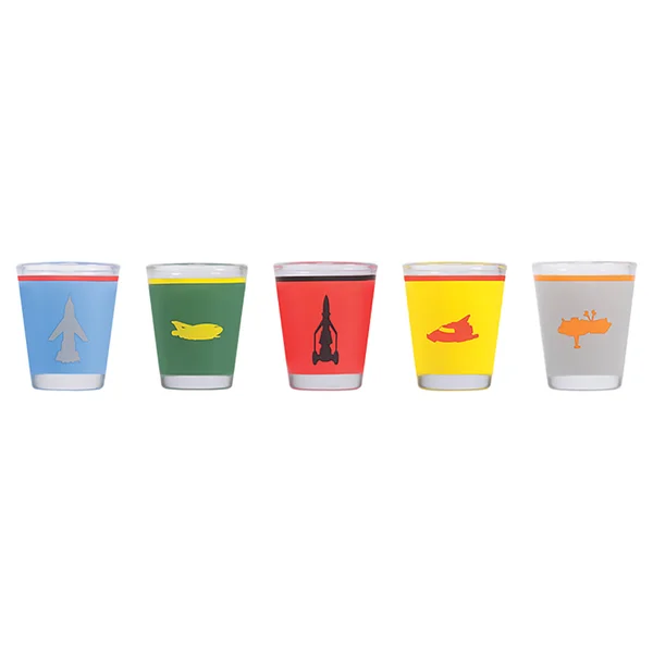 Thunderbirds Mini Glasses - Set of 5