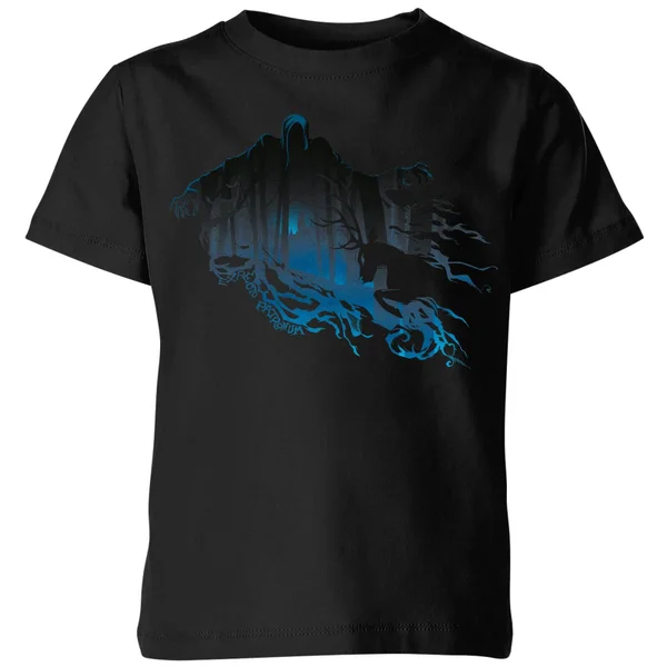 Harry Potter Dementor Silhouet kinder t-shirt - Zwart - 122/128 (7-8 jaar)
