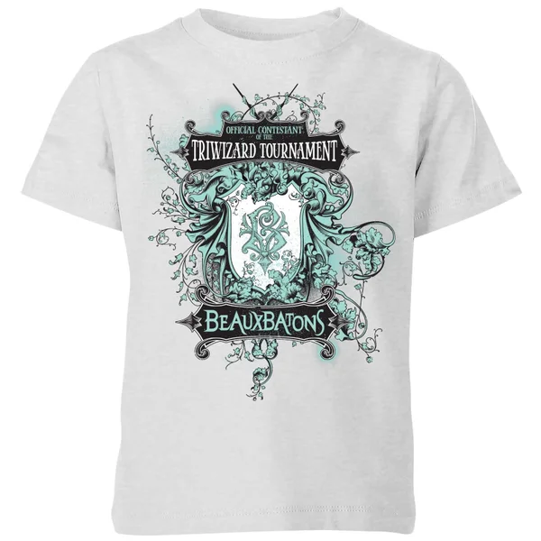 Harry Potter Triwizard Tournament Beauxbatons kinder t-shirt - Grijs