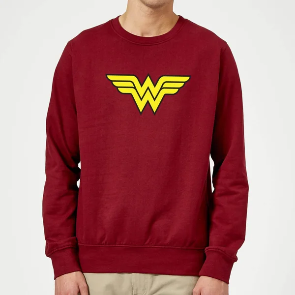 Justice League Wonder Woman Logo Sweatshirt - Burgundy - XL