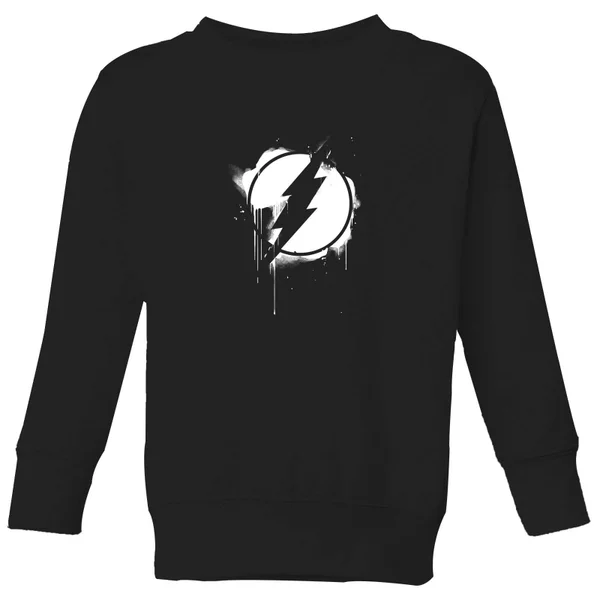 Justice League Graffiti The Flash Kids' Sweatshirt - Black