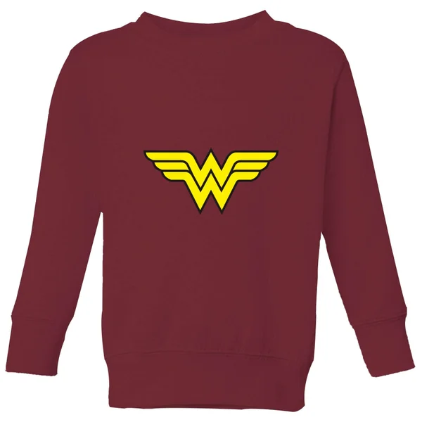 Justice League Wonder Woman Logo Kids' Sweatshirt - Burgundy