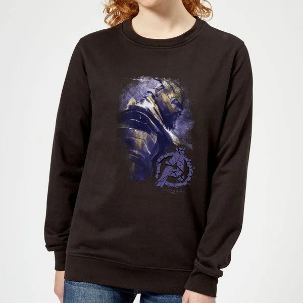 Avengers Endgame Thanos Brushed Women's Sweatshirt - Black