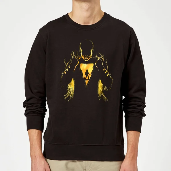 Shazam! Lightning Silhouet trui - Zwart