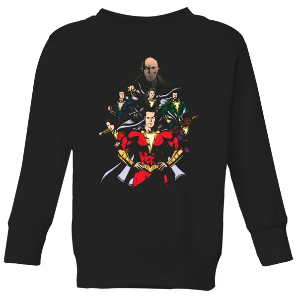 Shazam Team Up Kids' Sweatshirt - Black