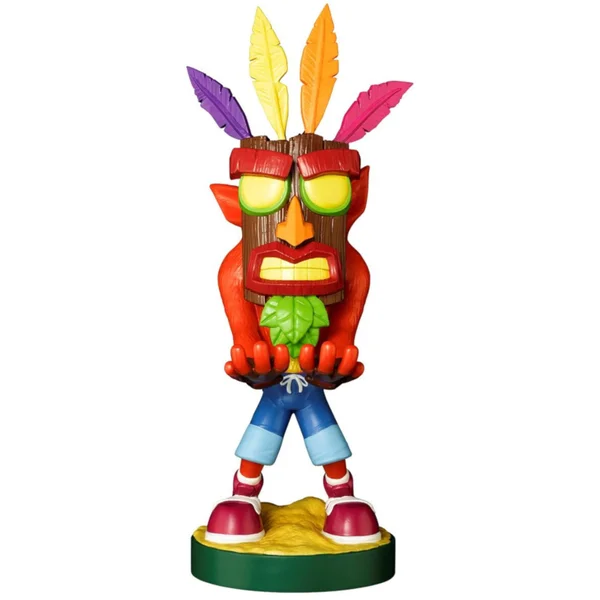 Cable Guys Crash Bandicoot Aku Aku Crash Controller and Smartphone Stand