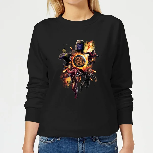 Avengers: Endgame Explosion Team Women's Sweatshirt - Black
