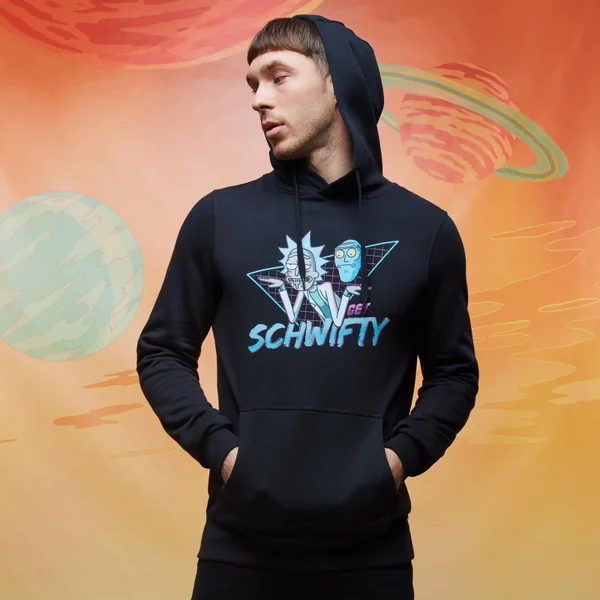 Rick and Morty Get Schwifty Hoodie - Schwarz
