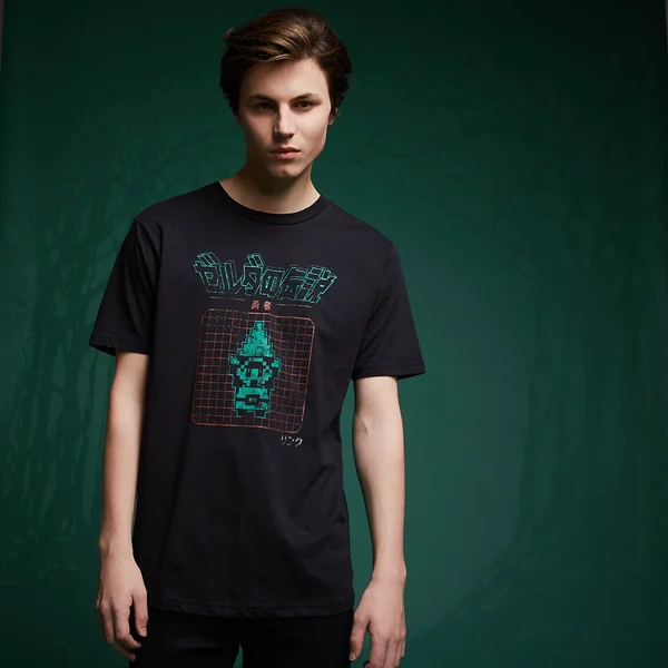 Legend Of Zelda Retro Arcade Hero T-Shirt - Black