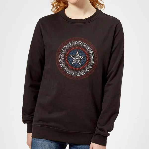 Marvel Captain America Oriental Shield dames trui - Zwart