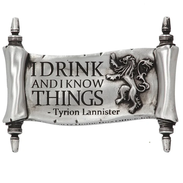 Game of Thrones Ik drink en ik weet dingen magneet