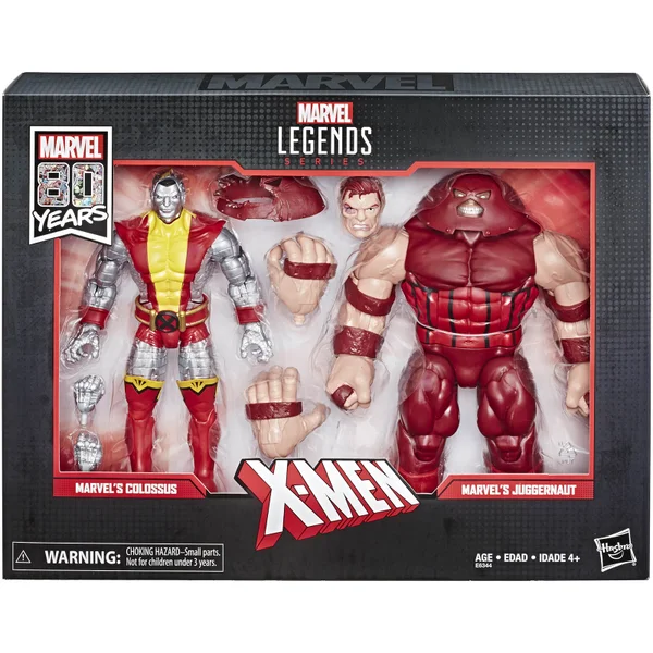 Marvel Legends Series 80th Anniversary Colossus Vs. Juggernaut Action Figures (2-pack)