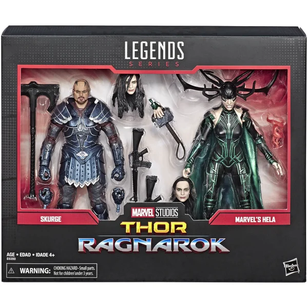 Hasbro Marvel Legends Series Skurge and Marvel’s Hela Action Figures (2-pack)