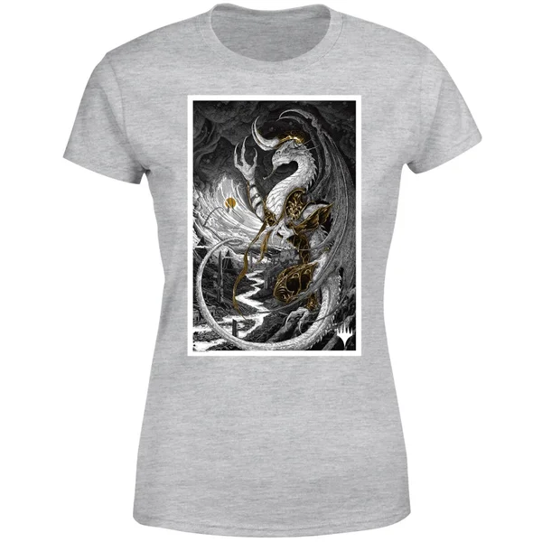 Magic The Gathering Bolas Poster Art Women's T-Shirt - Grey