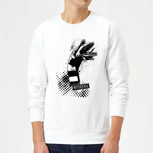 Beetlejuice Sandworm Attack Sweatshirt - White