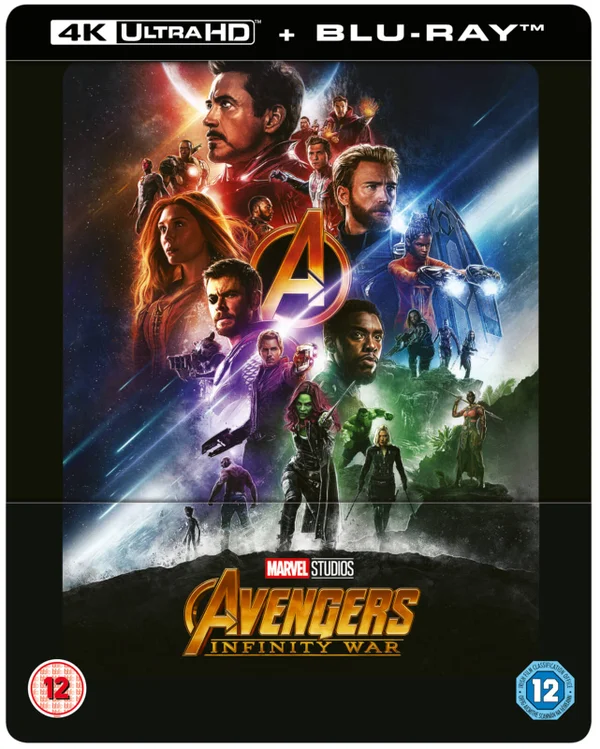 Avengers Infinity War 4K Ultra HD (inkl. 2D Blu-ray) - Zavvi Exclusives Lenticular Steelbook
