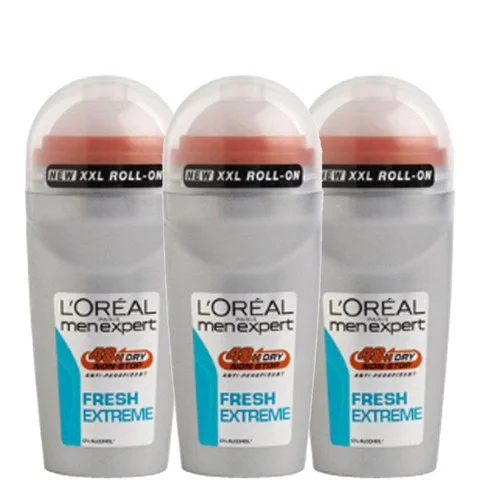 L'Oréal Paris Men Expert Fresh Extreme Deodorant Roll-On (50ml) Trio