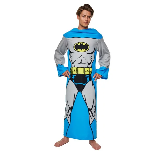 DC Comic Men's Batman Adult Loungers - Blue