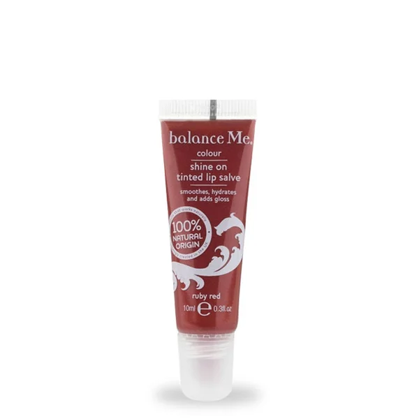 Balance Me Shine On Tinted Lip Salve Ruby Red