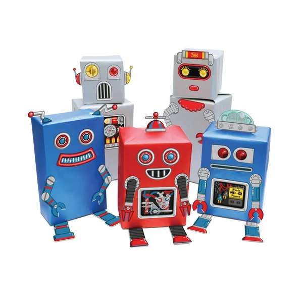 Robot Gift Wrap - Multi