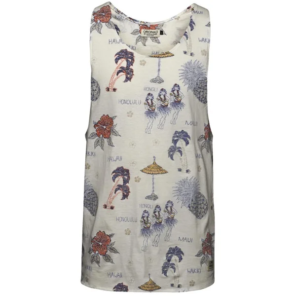 Jack & Jones Men's Originals Sand SL Tank Top - Cloud Dancer