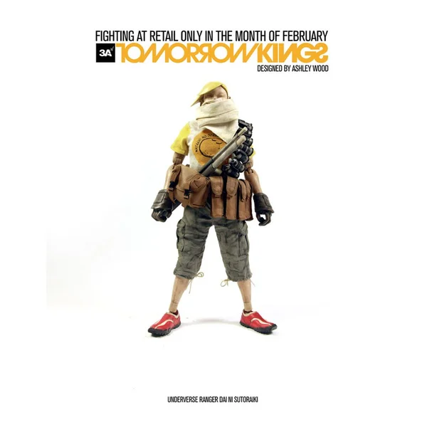 ThreeA Tomorrow Kings Underverse Ranger Dai Ni Sutoraiki - Yellow 1:6 Scale Action Figure