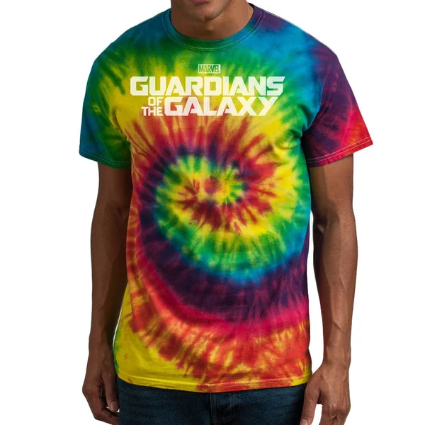 Marvel Guardians of the Galaxy Men's Cosmic Logo T-Shirt - Rainbow