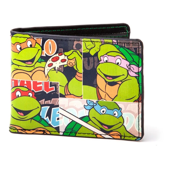 Teenage Mutant Ninja Turtles Retro Vintage Classic Turtles Bi-Fold Wallet