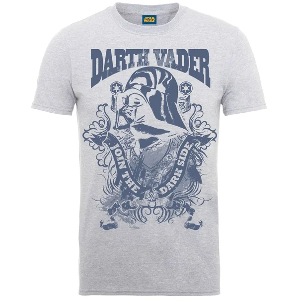 Star Wars Men's Darth Vader Join The Darkside T-Shirt - Heather Grey