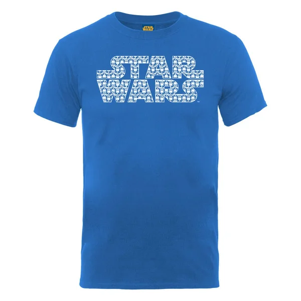 Star Wars Men's Logo R2-D2 Montage T-Shirt - Royal