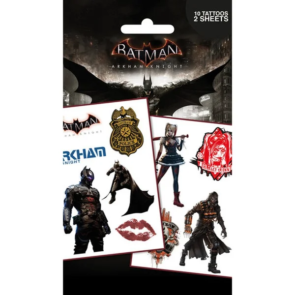 DC Comics Batman Arkham Knight Characters - Tattoo Pack