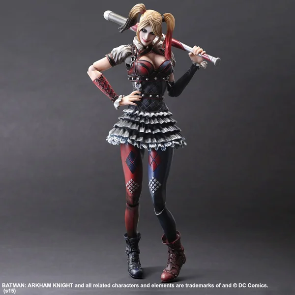 Square Enix DC Comics Batman Arkham Knight Harley Quinn Play Arts Kai Figure