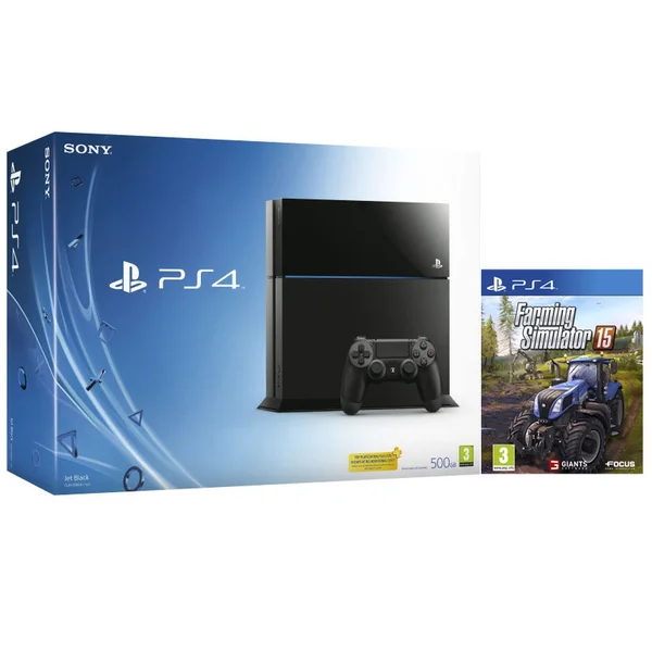 Sony PlayStation 4 500GB Console - Includes Farming Simulator 15