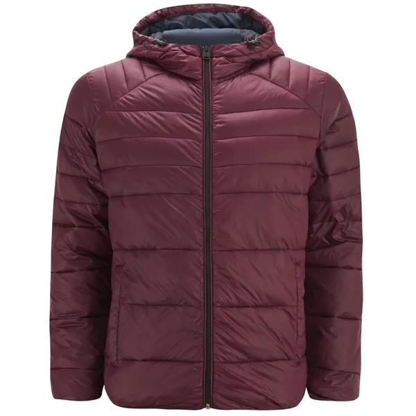 Jack & Jones Men's Core Baron Puffer Jacket - Burgundy