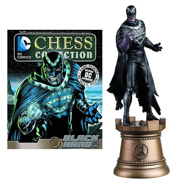DC Comics Black Hand Black Bishop Chess Piece with Collector Magazine