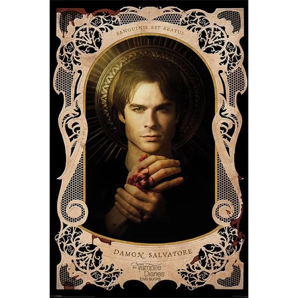 Vampire Diaries Damon Salvatore - 24 x 36 Inches Maxi Poster
