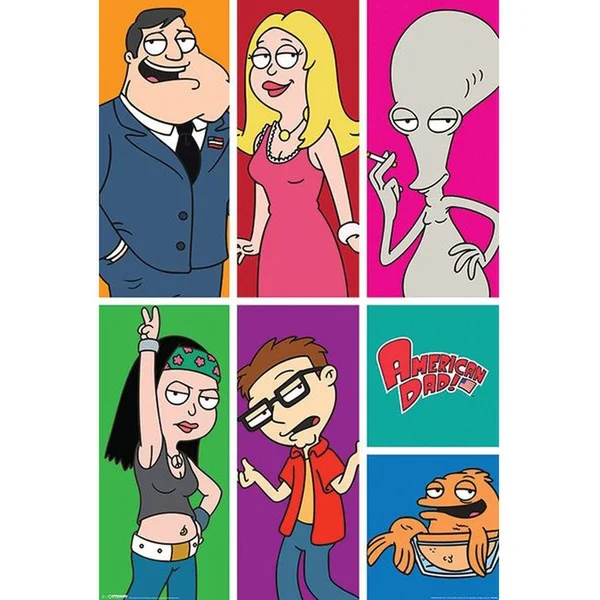 American Dad! Panels - 24 x 36 Inches Maxi Poster
