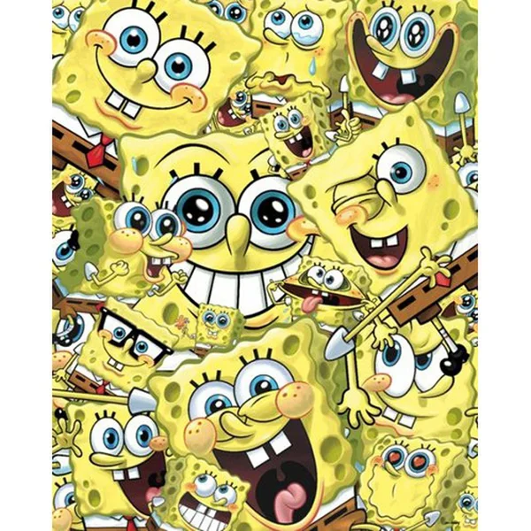 Spongebob Squarepants Faces - 16 x 20 Inches Mini Poster
