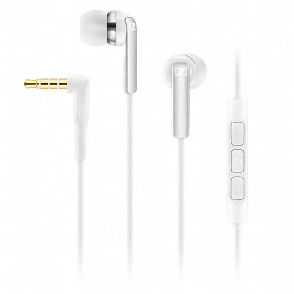Sennheiser CX 2.00 Canal Earphones Inc In-Line Remote & Mic - White