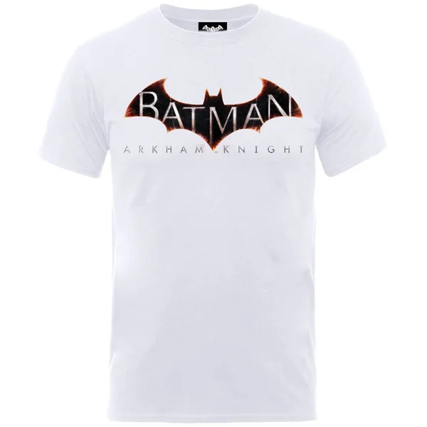 DC Comics Batman Arkham Knight Logo Men's T-Shirt - White