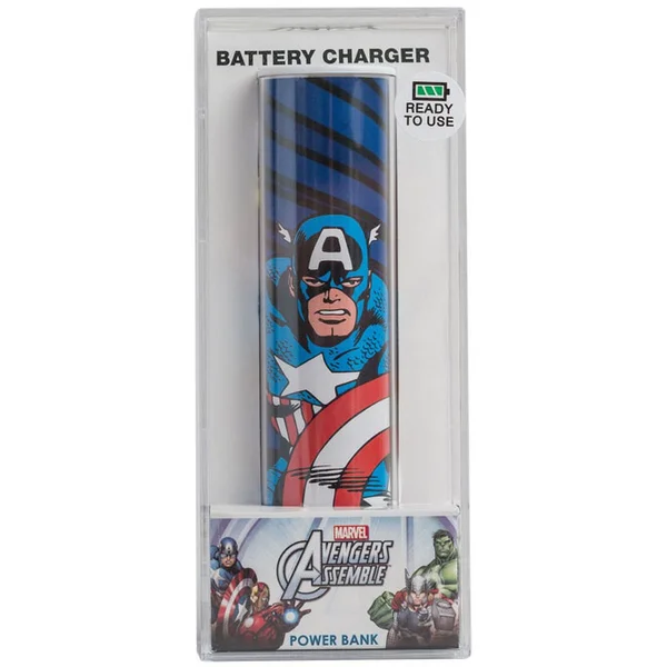 Tribe Marvel Comics Captain America Portable Power Bank