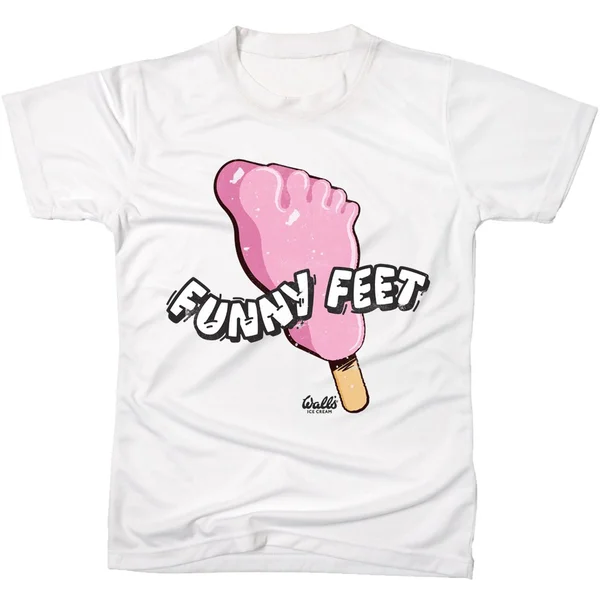 Walls Retro Funny Feet Men's T-Shirt - White