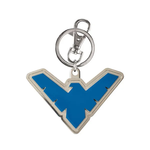 DC Comics Batman Nightwing Emblem Coloured Pewter Key Chain